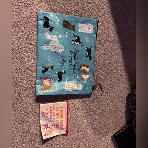 Two dog themed zipper bags